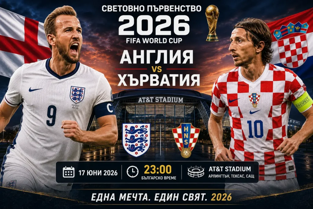Англия - Хърватия: Прогноза за Световното, 17.06.2026
